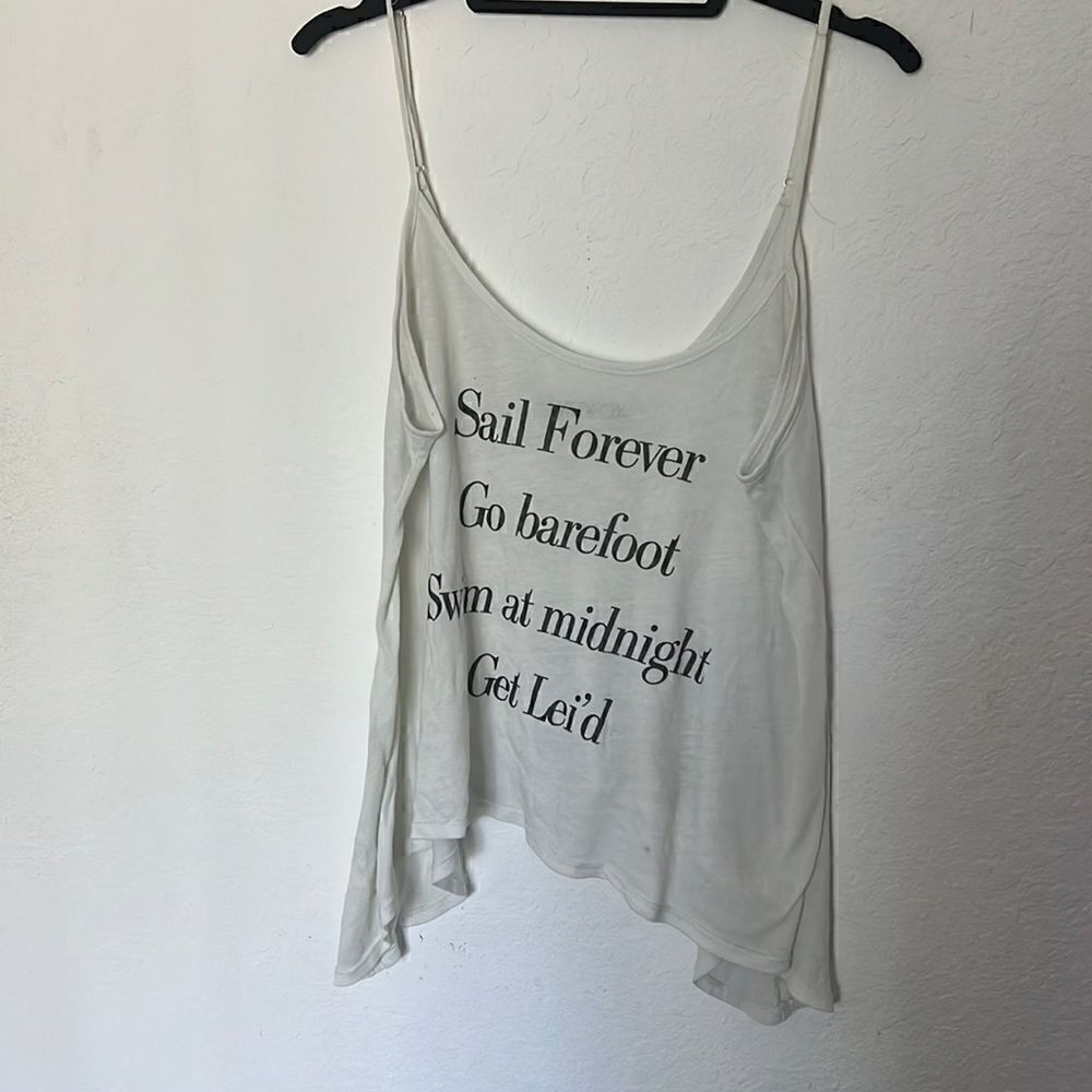 Wildfox Size Small Oversized Tank - Light Blue Color - LIKE NEW